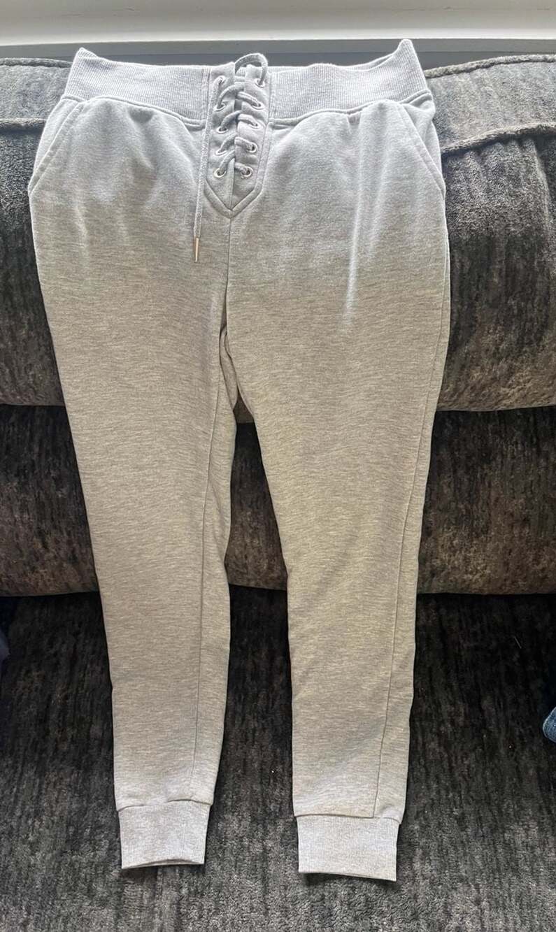 rue21 Lace-Up Sweatpants Size XS Gray Joggers